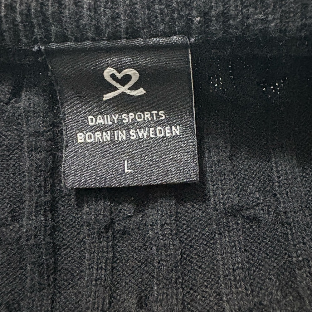 Daily Sports Black V-Neck Cable Knit Sweater. Cotton with a touch of Cashmere. - Picture 8 of 13